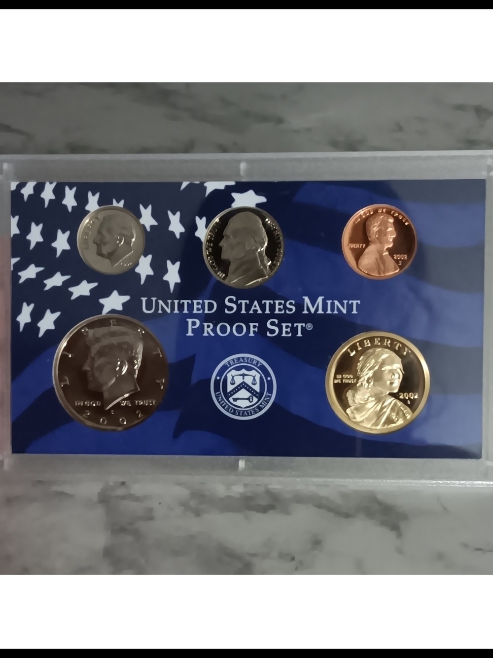 2002 United States Mint Proof Set – 5 Coins